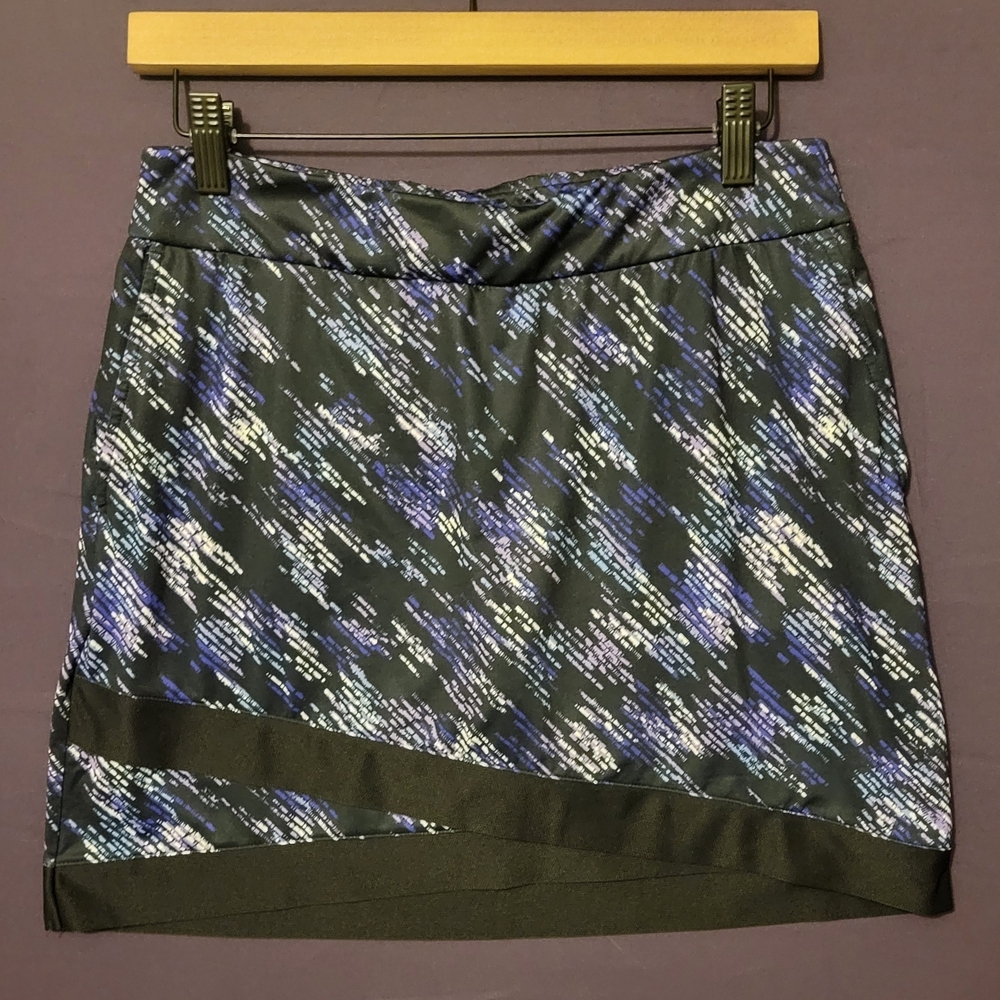EP New York Black Abstract Print Casual Skort. Golf Tennis Pickleball.Size Small